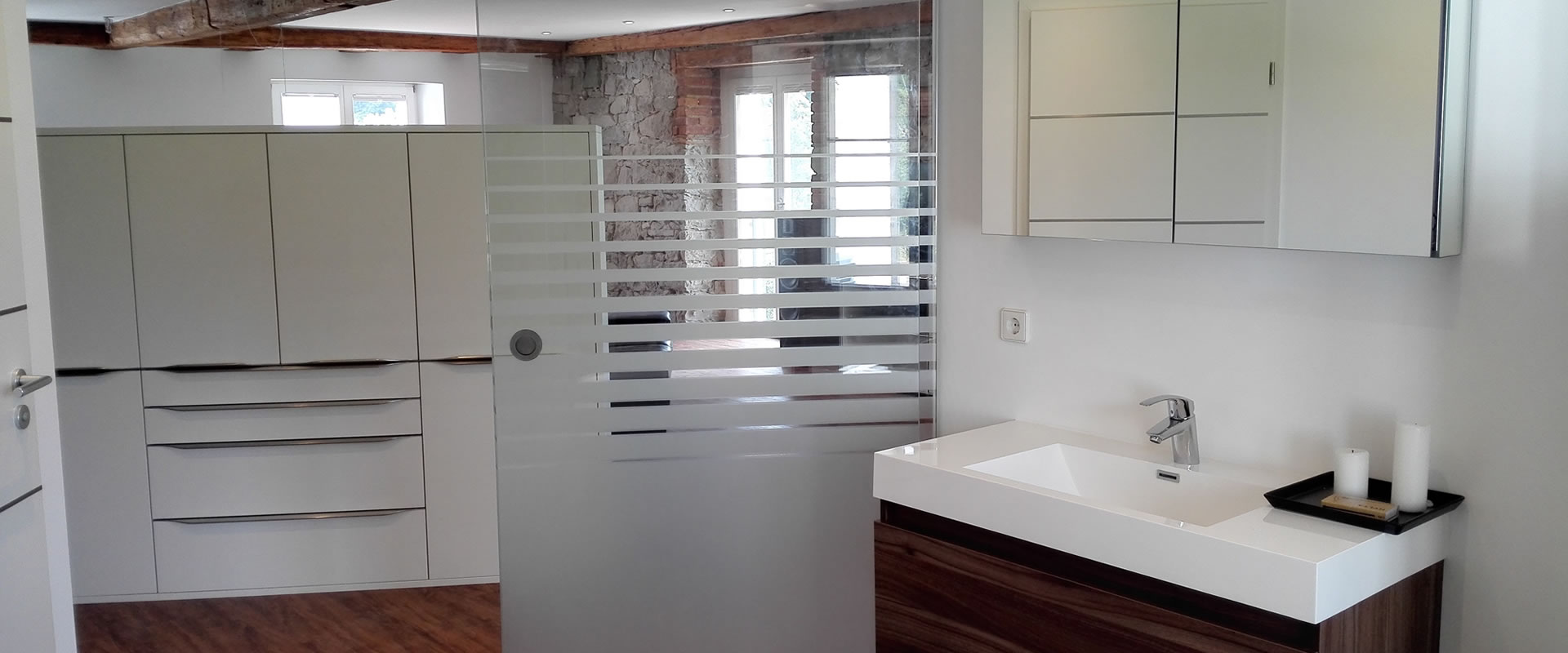 DAS ZOLLHAUS - Altes Zollhaus in Riedern am Sand, Klettgau, Loft Wohnung, Bad