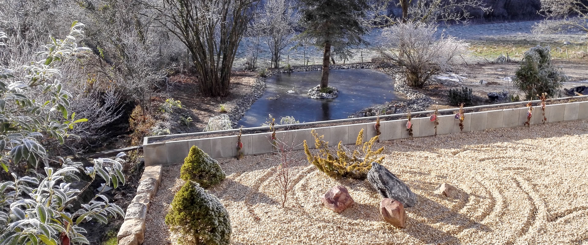 DAS ZOLLHAUS - Altes Zollhaus in Riedern am Sand (Klettgau) Japanischer Garten und Teich